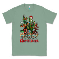 Sage merry christmas cactus western Classic Tee - BarkalooDesign
