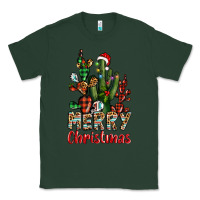 Sports Green merry christmas cactus western Classic Tee - BarkalooDesign