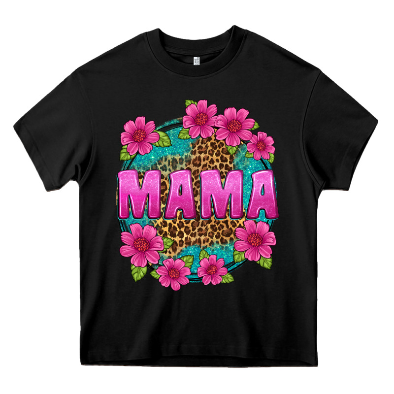 Mama Leopard Background Heavy Core Tee by texasbilliewilder | Teevron