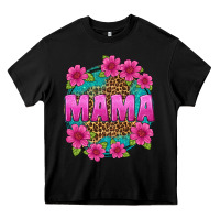 Black mama leopard background Heavy Core Tee - texasbilliewilder