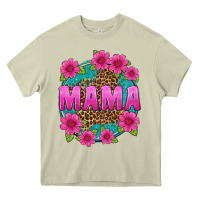 Mossy mama leopard background Heavy Core Tee - texasbilliewilder