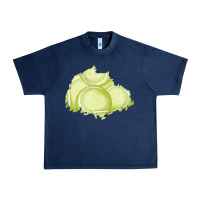 Navy tennis patch Urban Heavy Tee - AdoDesignShop