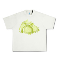 Pistachio tennis patch Urban Heavy Tee - AdoDesignShop