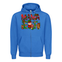 True Royal Mama Elf with Gift Christmas Zipper Hoodie - NancyCooperArtShop