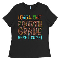 Black watch out fourth grade here i come! Ladies Tee - JahusDesignShop