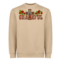 Mushroom grateful guadalupe cross Heavyweight Sweatshirt - BarkalooDesign