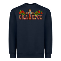Navy grateful guadalupe cross Heavyweight Sweatshirt - BarkalooDesign
