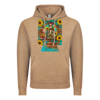 I Hate Everyone But Coffee Helps Western Skeleton Coffee Sunflowers 12 Vintage Hoodie | Teevron