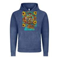 Vintage Denim i hate everyone but coffee helps western skeleton coffee sunflowers 12 Vintage Hoodie - Artiststas