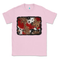 Bubblegum Pink distressed cowhide leopard christmas background Classic Tee - Jasminsmagicworld