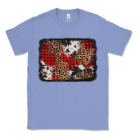 Colony Blue distressed cowhide leopard christmas background Classic Tee - Jasminsmagicworld