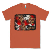 Copper distressed cowhide leopard christmas background Classic Tee - Jasminsmagicworld