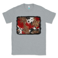 Heather Grey distressed cowhide leopard christmas background Classic Tee - Jasminsmagicworld