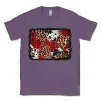 Lavender distressed cowhide leopard christmas background Classic Tee - Jasminsmagicworld