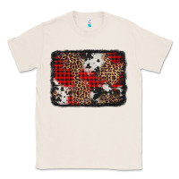 Natural distressed cowhide leopard christmas background Classic Tee - Jasminsmagicworld