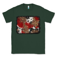 Sports Green distressed cowhide leopard christmas background Classic Tee - Jasminsmagicworld