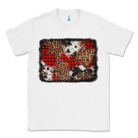 White distressed cowhide leopard christmas background Classic Tee - Jasminsmagicworld