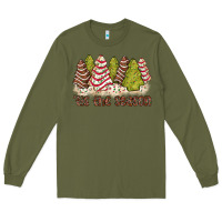 Army Green tis the season little debbie tree cakes Long Sleeve Tee - JahusDesignShop