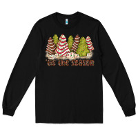 Black tis the season little debbie tree cakes Long Sleeve Tee - JahusDesignShop