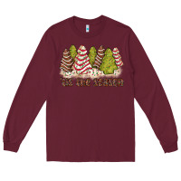 Burgundy tis the season little debbie tree cakes Long Sleeve Tee - JahusDesignShop