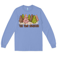 Colony Blue tis the season little debbie tree cakes Long Sleeve Tee - JahusDesignShop
