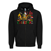 Black I Dig Christmas Zipper Hoodie - MaliasSmallBusiness