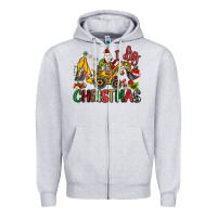Heather Grey I Dig Christmas Zipper Hoodie - MaliasSmallBusiness