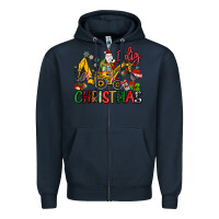 Navy I Dig Christmas Zipper Hoodie - MaliasSmallBusiness