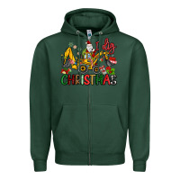 Sports Green I Dig Christmas Zipper Hoodie - MaliasSmallBusiness