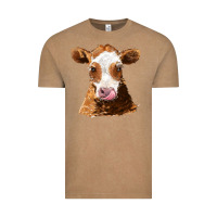 Vintage Coffee guernsey cow Vintage Tee - AdoDesignShop