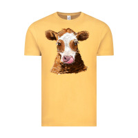 Vintage Mustard guernsey cow Vintage Tee - AdoDesignShop