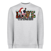 Heather Grey love Christmas cow Heavyweight Sweatshirt - Jasminsmagicworld