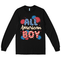 Black all american boy Long Sleeve Tee - MaliasSmallBusiness