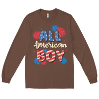 Chestnut all american boy Long Sleeve Tee - MaliasSmallBusiness
