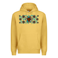 Antique Gold cowhide leopard sunflower gemstone Premium Hoodie - JahusDesignShop