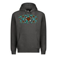 Charcoal Heather cowhide leopard sunflower gemstone Premium Hoodie - JahusDesignShop