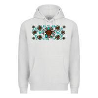 Dove Grey cowhide leopard sunflower gemstone Premium Hoodie - JahusDesignShop