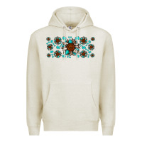 Oatmeal Heather cowhide leopard sunflower gemstone Premium Hoodie - JahusDesignShop