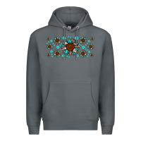 Rock cowhide leopard sunflower gemstone Premium Hoodie - JahusDesignShop