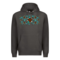 Smoke cowhide leopard sunflower gemstone Premium Hoodie - JahusDesignShop