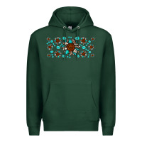 Sports Green cowhide leopard sunflower gemstone Premium Hoodie - JahusDesignShop