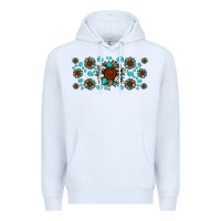 White cowhide leopard sunflower gemstone Premium Hoodie - JahusDesignShop