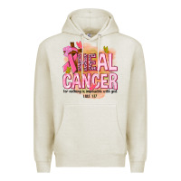 Oatmeal Heather heal cancer for nothing is impossible with god Premium Hoodie - NancyCooperArtShop