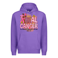 Purple heal cancer for nothing is impossible with god Premium Hoodie - NancyCooperArtShop