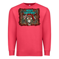 Cardinal merry christmas bull skull Premium Sweatshirt - RanaPortraitStore