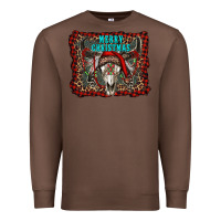 Chestnut merry christmas bull skull Premium Sweatshirt - RanaPortraitStore
