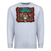 Merry Christmas Bull Skull Premium Sweatshirt | Teevron