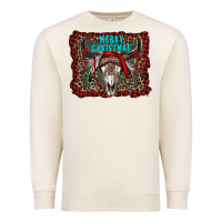 Sandshell merry christmas bull skull Premium Sweatshirt - RanaPortraitStore