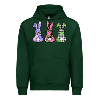 Forest Green Easter bunnies Urban Hoodie - CowGirlArtShop
