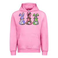 Fuchsia Pink Easter bunnies Urban Hoodie - CowGirlArtShop